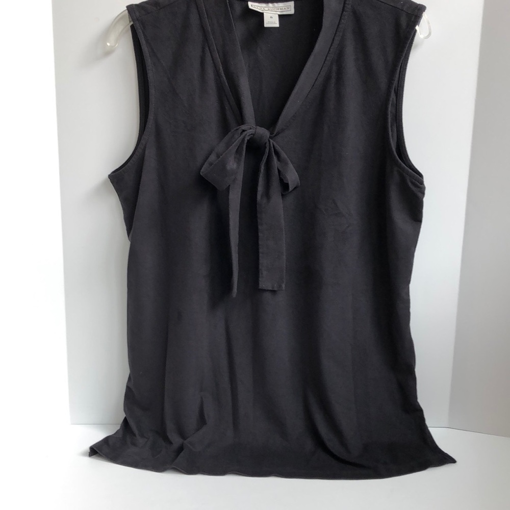 NWOT Dana Buchman faux suede v-neck tank size Small